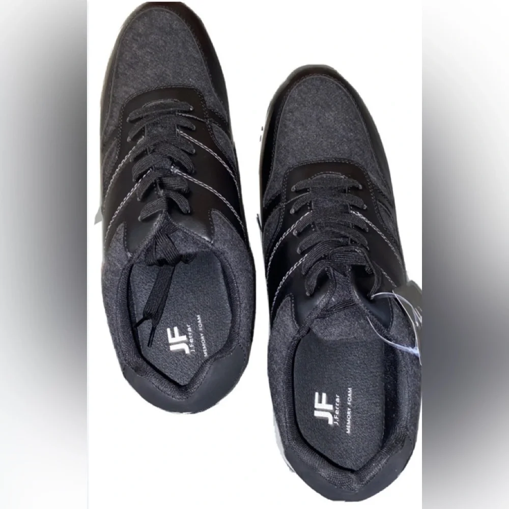 JF J.FERRAR MOTTO MENS SNEAKERS BLACK,12 MED